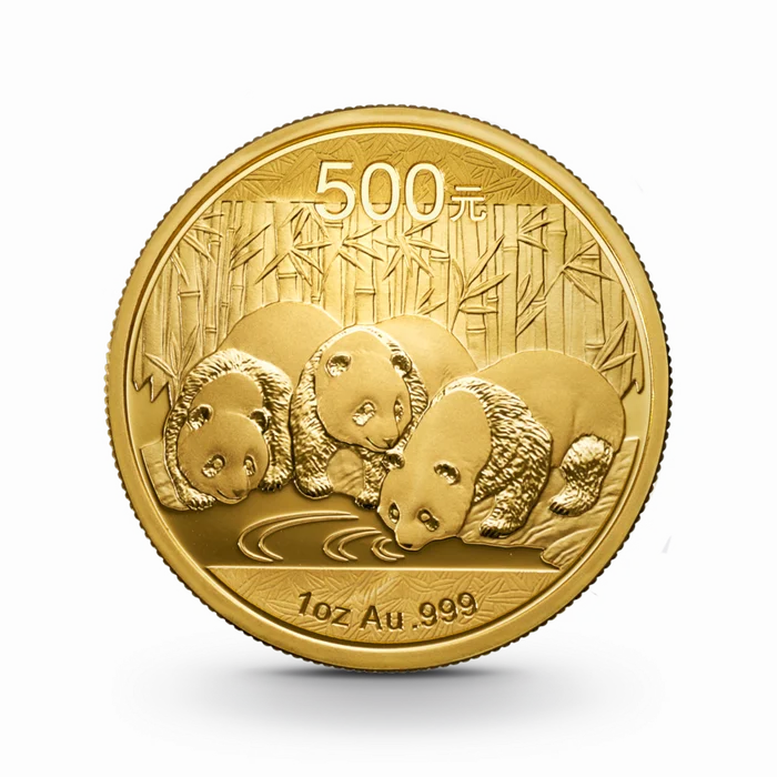 1 oz China Panda Goldmünze - 500 Yuan verschiedene Jahrgänge