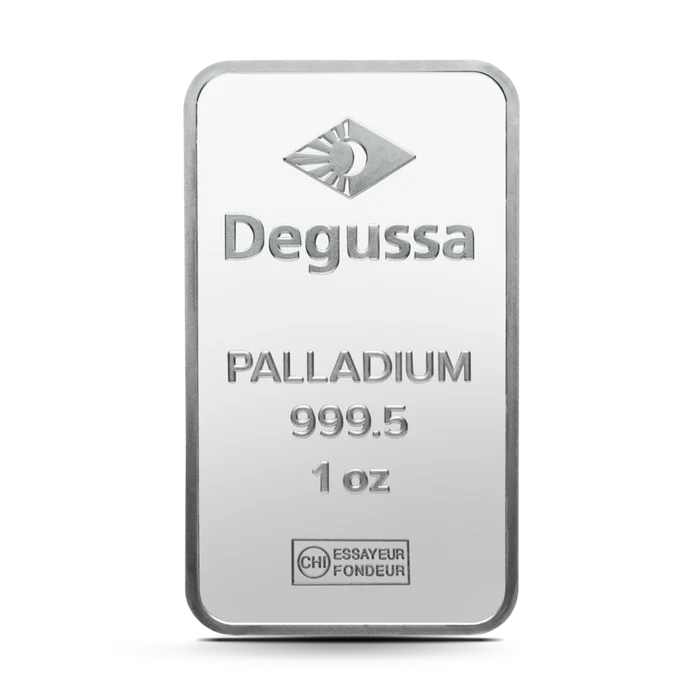 1 oz Degussa Palladiumbarren (geprägt)