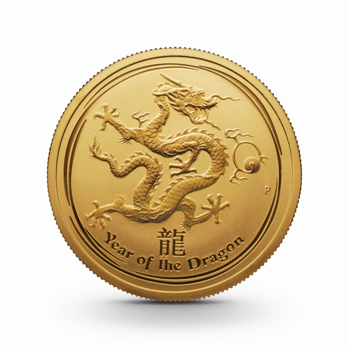 1 oz Lunar II: Drache Goldmünze - 100 Dollars Australien 2012