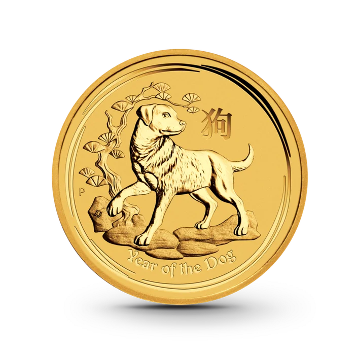 1 oz Lunar II: Hund Goldmünze - 100 Dollars Australien 2018