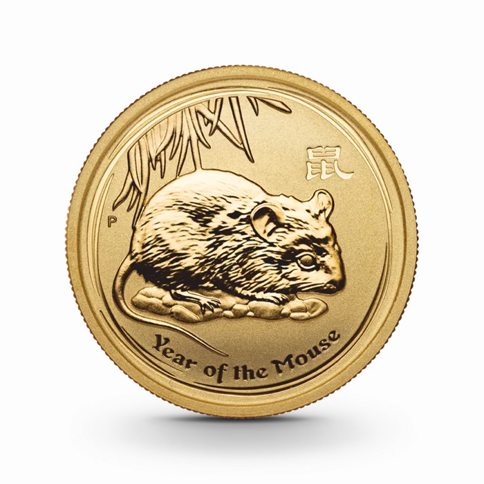 1 oz Lunar II: Maus Goldmünze - 100 Dollars Australien 2008