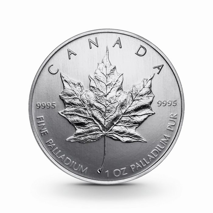 1 oz Maple Leaf Palladiummünze - 50 Dollars Kanada verschiedene Jahrgänge