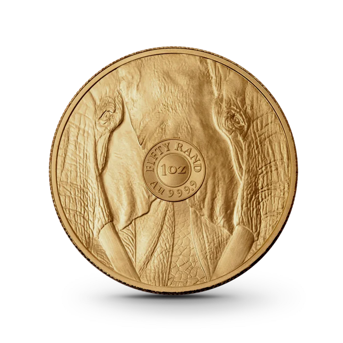 1 oz The Big 5 Series: Elefant Goldmünze - 50 Rand Südafrika 2025