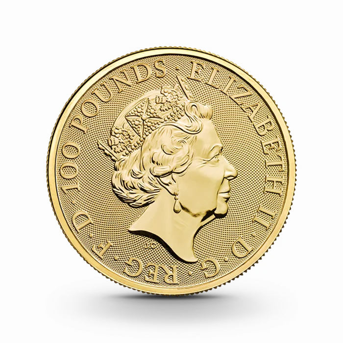 1 oz The Queen's Beasts: Unicorn of Scotland Goldmünze - 100 Pfund Großbritannien 2018