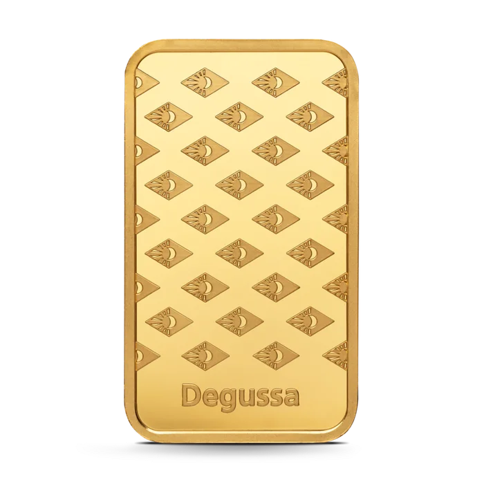 20 g Degussa Goldbarren (geprägt)